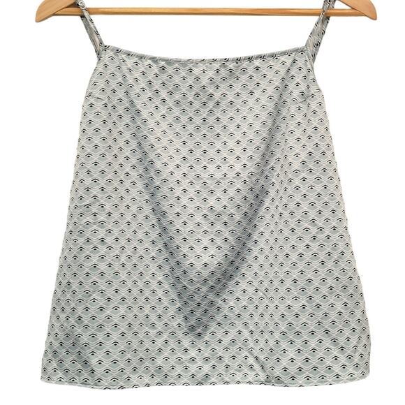 Victoria's Secret Camisole Large Mint Green Satin Art Deco Adjustable Straps - Picture 1 of 12